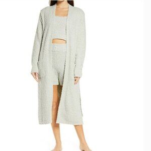 SKIMS Cozy Knit Robe in Light Gray